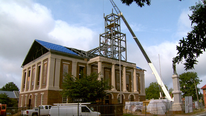 courthouse under construction